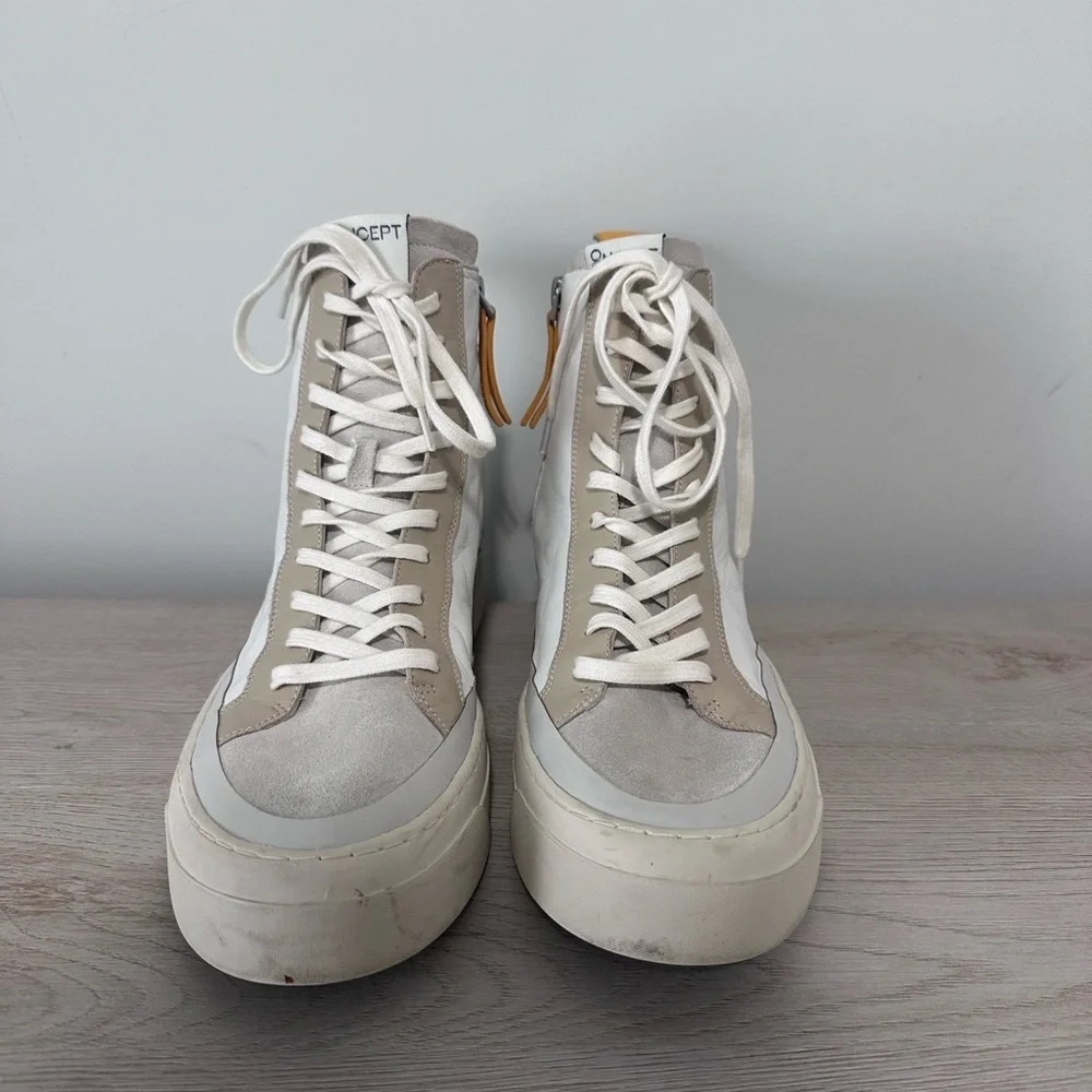 Oncept Lisbon High Top Leather Sneaker - Size 9.5 - Picture 4 of 14